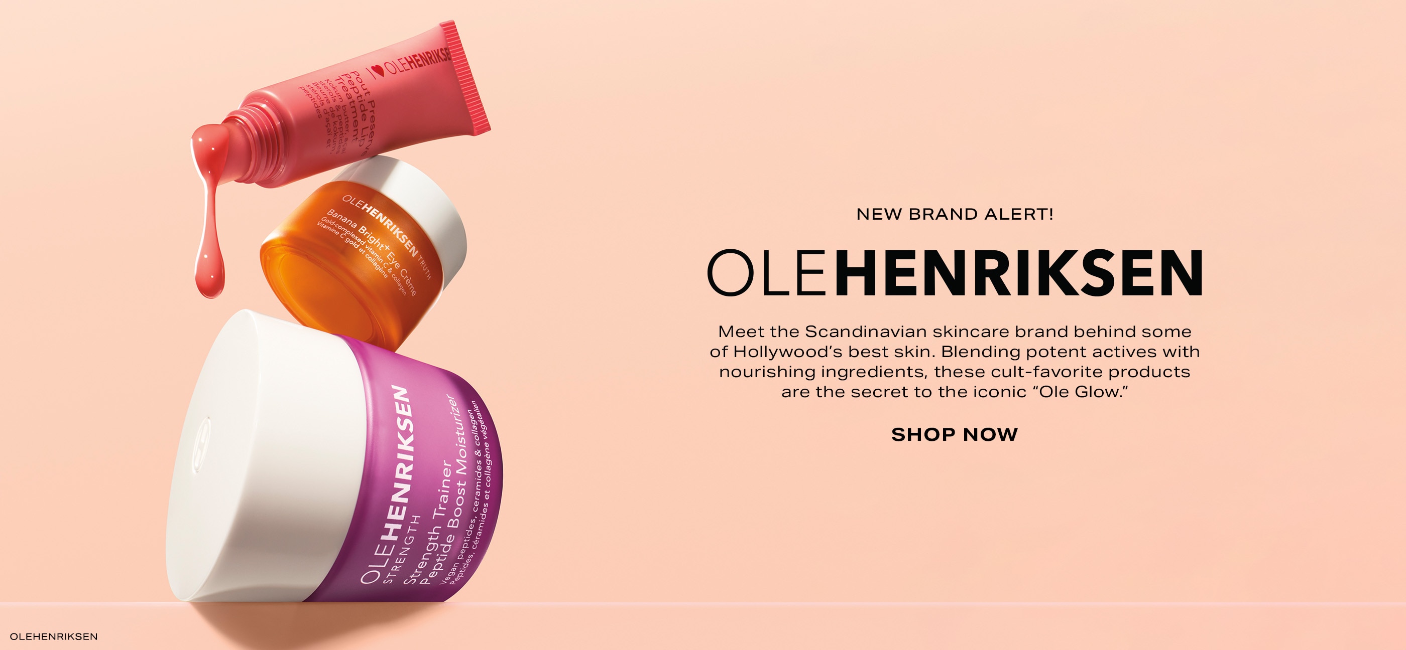 Meet the secret behind some of Hollywood’s best skin. From the cult-favorite eye crème to our go-to lip treatment, this is how to get the iconic “Ole Glow.” Shop Now.