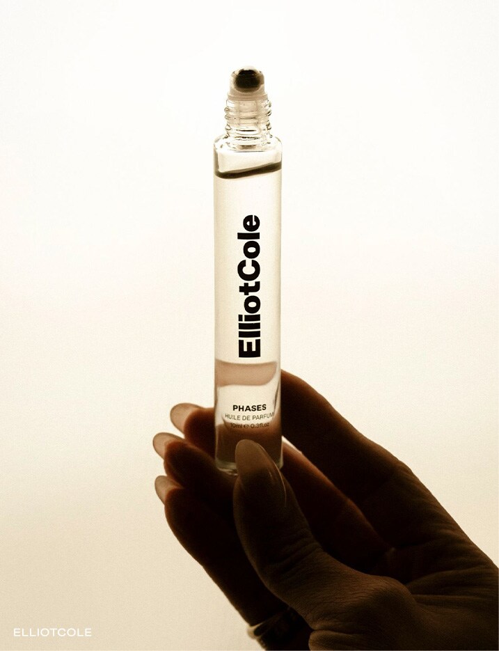 Bottle of ElliotCole perfume.