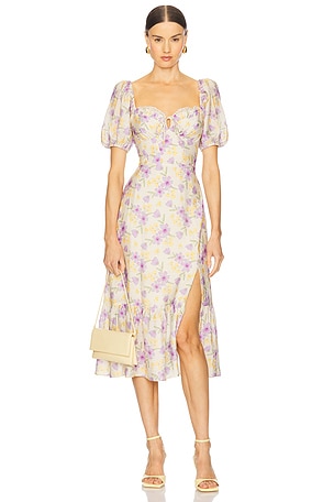 Lace Trimmed Milkmaid Dress ASTR the Label