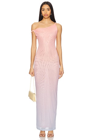 Mesh Twist Maxi Dress Good American