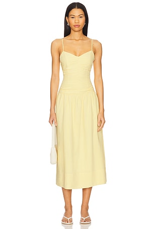 Ophelia Ruched Midi Dress MINKPINK